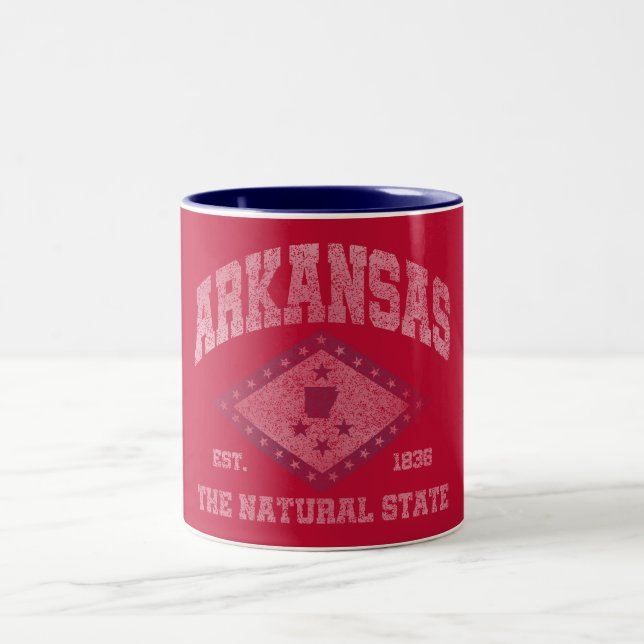 Caneca De Café Em Dois Tons Vintage Arkansas (Centro)