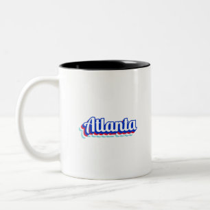 Caneca De Café Em Dois Tons Vintage Atlanta