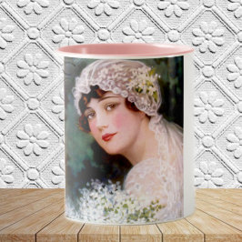 Caneca De Café Em Dois Tons Vintage Bride