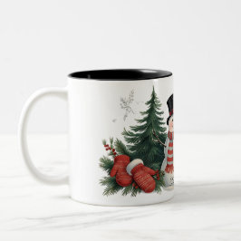 Caneca De Café Em Dois Tons Vintage cômoda tradicional Natal