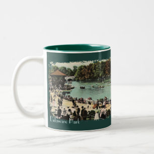 Caneca De Café Em Dois Tons Vintage Delaware Park Coffee Mug