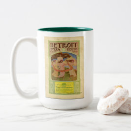 Caneca De Café Em Dois Tons Vintage Detroit Opera House