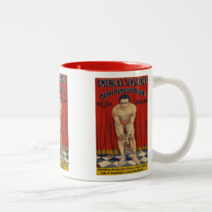 Caneca De Café Em Dois Tons Vintage Harry Handcuff Houdini - O Criador Da Cade