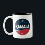 Caneca De Café Em Dois Tons Vintage Kamala Harris 2024 Para A Eleição Do Presi<br><div class="desc">Vintage Kamala Harris 2024 Para A Eleição Do Presidente</div>