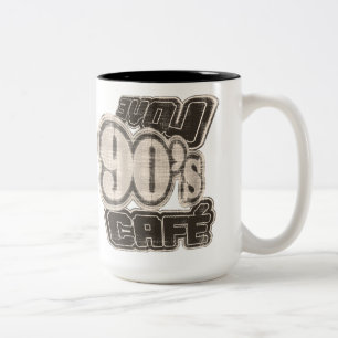 Caneca De Café Em Dois Tons Vintage Love 90's Cafe - Mug