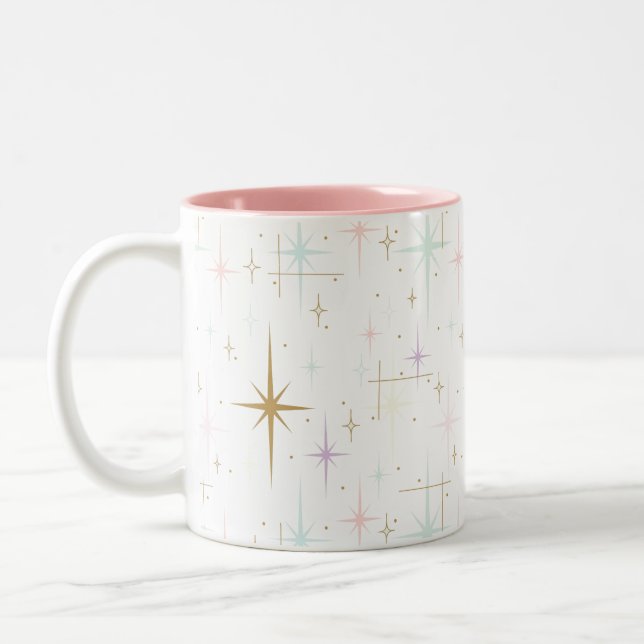 Caneca De Café Em Dois Tons Vintage Mod (Esquerda)