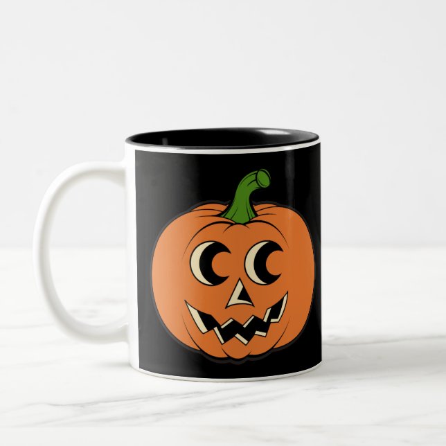 Caneca De Café Em Dois Tons Vintage Pumpkin (Esquerda)
