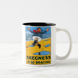 Caneca De Café Em Dois Tons Vintage Skegness Ad - Skegness é tão surpreenden