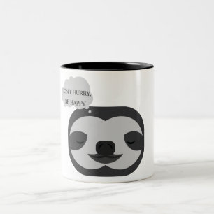 Caneca De Café Em Dois Tons Vintage Sloth Coffee Mug De Dois Tons
