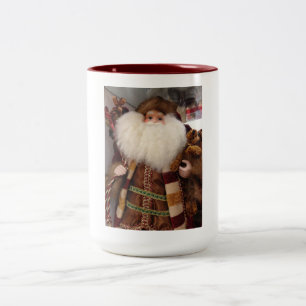 CANECA DE CAFÉ EM DOIS TONS VINTAGEM SANTA CLAUS MUG