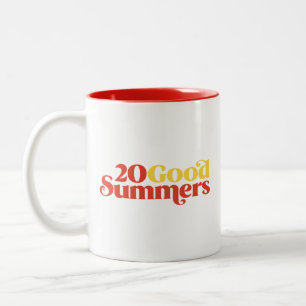 Caneca De Café Em Dois Tons Vinte Verões Maravilhosos