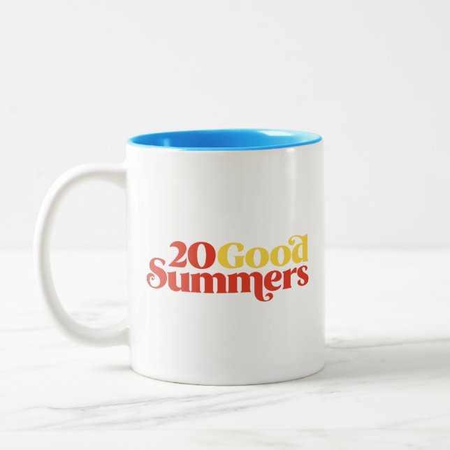 Caneca De Café Em Dois Tons Vinte Verões Maravilhosos (Esquerda)