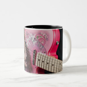 Caneca De Café Em Dois Tons Violão Acústico Maravilhoso