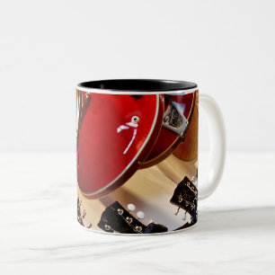 Caneca De Café Em Dois Tons Violão Acústico Maravilhoso
