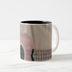 Caneca De Café Em Dois Tons Violão Bass Bonito
