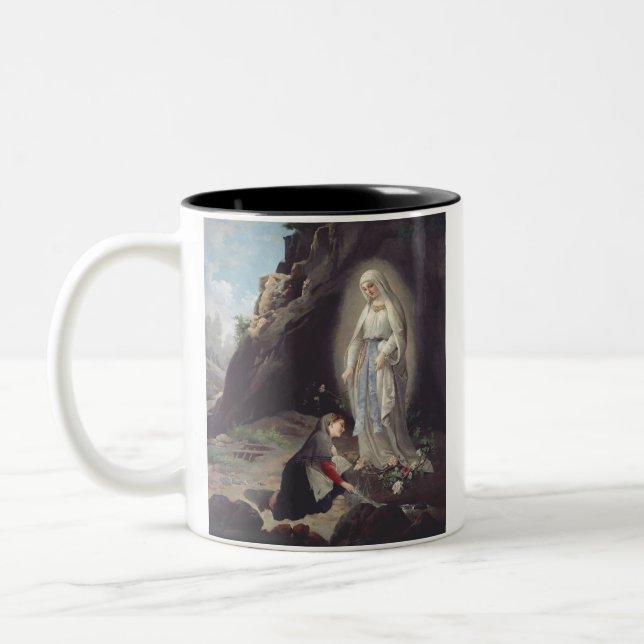 Caneca De Café Em Dois Tons Virgem Maria de Lourdes (Esquerda)