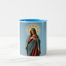 Caneca De Café Em Dois Tons Virgem Mary Cerâmica Café Mug
