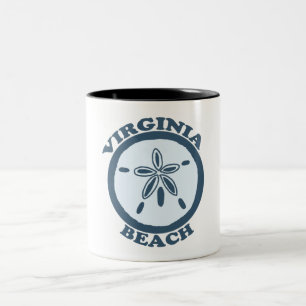 Caneca De Café Em Dois Tons Virginia Beach.