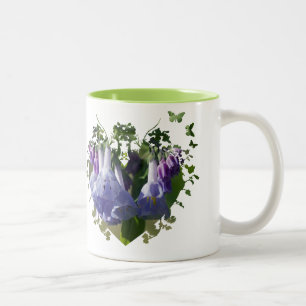 Caneca De Café Em Dois Tons Virginia Bluebells Wildflorls