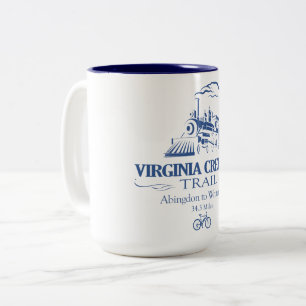 Caneca De Café Em Dois Tons Virginia Creeper Trail (RT)