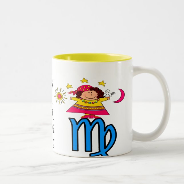 CANECA DE CAFÉ EM DOIS TONS VIRGO EARTH MAMA (Direita)