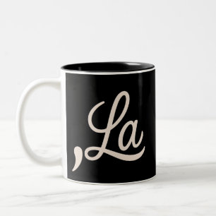 Caneca De Café Em Dois Tons Vírgula La 2024 Para Presidente Eleição Engraçado 