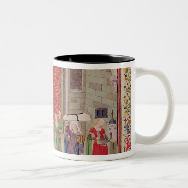 Caneca De Café Em Dois Tons Virtudes teológicos e cardinais (Direita)