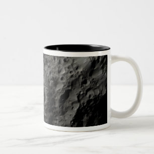 Caneca De Café Em Dois Tons Visão falsa da lua de Saturno Hyperion