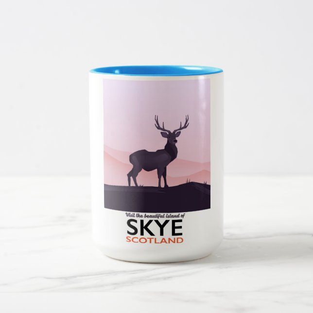 Caneca De Café Em Dois Tons Visite a Ilha Encantadora de Skye (Centro)