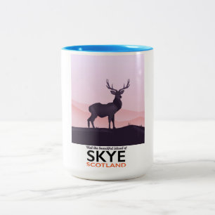 Caneca De Café Em Dois Tons Visite a linda ilha de Skye