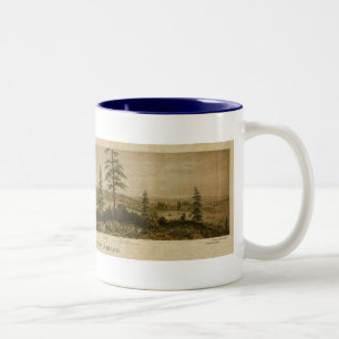 Caneca De Café Em Dois Tons Vista 1860 de Victoria, Vancôver