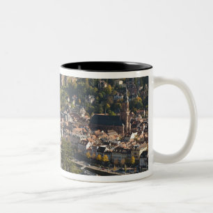 Caneca De Café Em Dois Tons Vista da Alte Brucke ou Ponte Velha