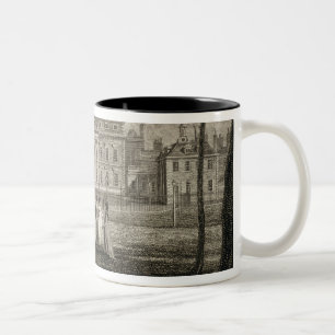 Caneca De Café Em Dois Tons Vista da casa de Buckingham, gravada por W.