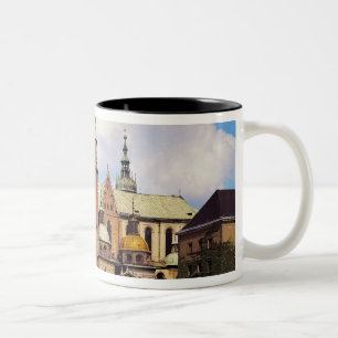 Caneca De Café Em Dois Tons Vista da catedral de Wawel