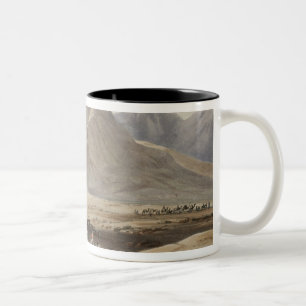 Caneca De Café Em Dois Tons Vista da montanha do Babá-Naunee, 'dos esboços m