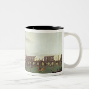 Caneca De Café Em Dois Tons Vista da ponte velha de Londres
