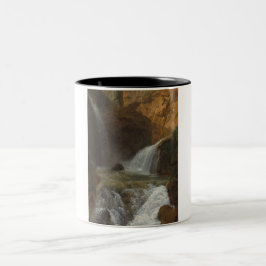 Caneca De Café Em Dois Tons Vista das Caixas de Água em Tivoli (por Bidauld)