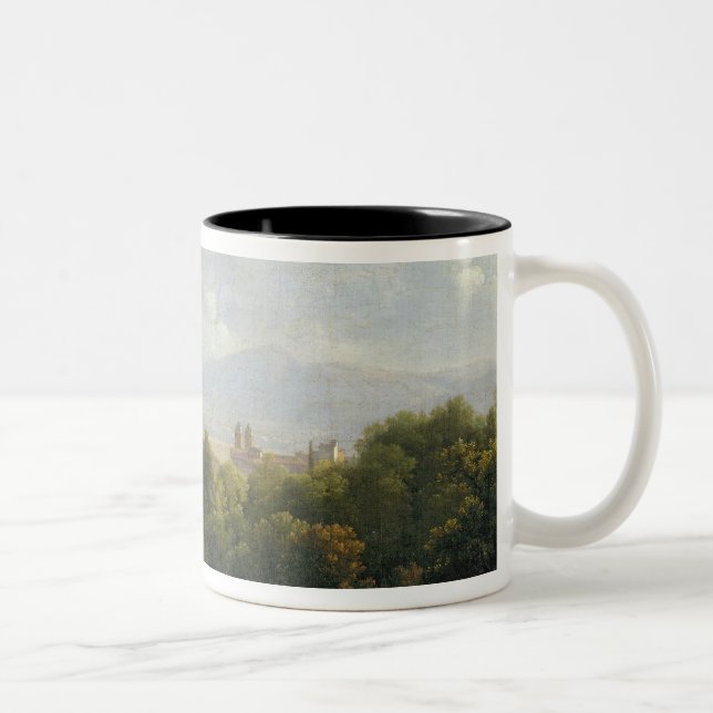 Caneca De Café Em Dois Tons Vista de Frascati (Direita)