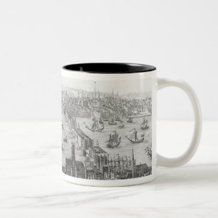 Caneca De Café Em Dois Tons Vista de Londres