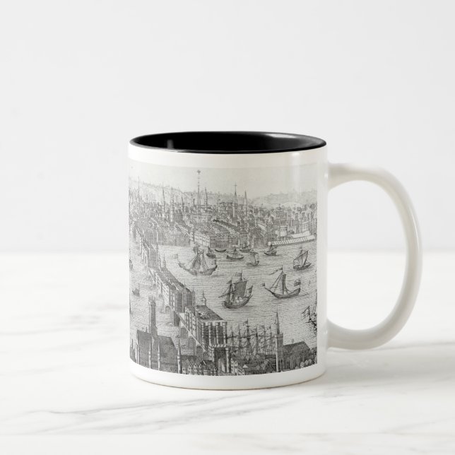 Caneca De Café Em Dois Tons Vista de Londres (Direita)