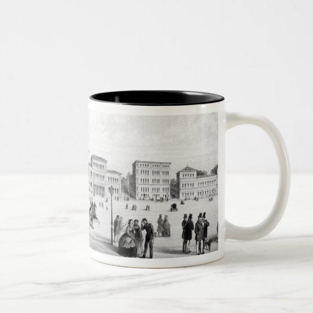 Caneca De Café Em Dois Tons Vista de Munich, 1869 (Direita)