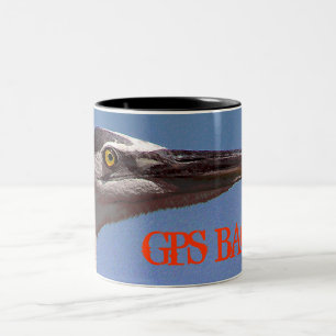 Caneca De Café Em Dois Tons Vista de Olho de Pássaro