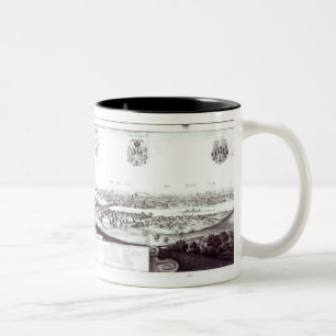 Caneca De Café Em Dois Tons Vista de Praga, 1649