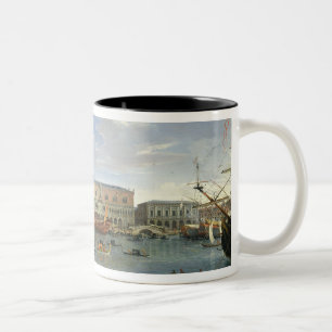 Caneca De Café Em Dois Tons Vista de Veneza da ilha de San Giorgio, 169