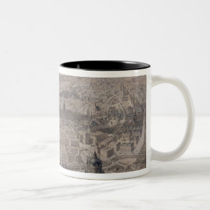 Caneca De Café Em Dois Tons Vista de Viena, c.1860