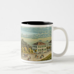 Caneca De Café Em Dois Tons Vista de Zurique, c.1840 (w/c)