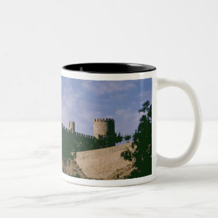 Caneca De Café Em Dois Tons Vista do castelo