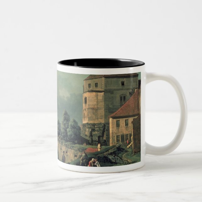 Caneca De Café Em Dois Tons Vista do castelo, 1753-55 (Direita)