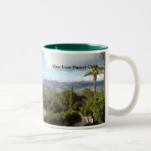Caneca De Café Em Dois Tons Vista do castelo de Hearst