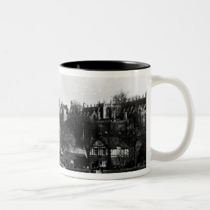Caneca De Café Em Dois Tons Vista do castelo de Windsor, através do rio Tamis